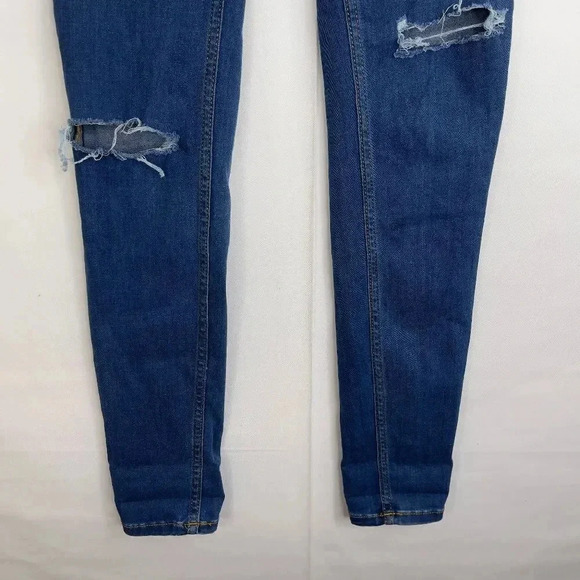 Free People Skinny Distress Jeans Size 25 - Picture 6 of 13